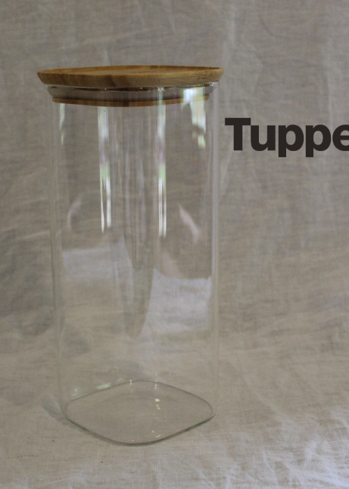 Glass Canister With Bamboo Lid 1.9lt 
