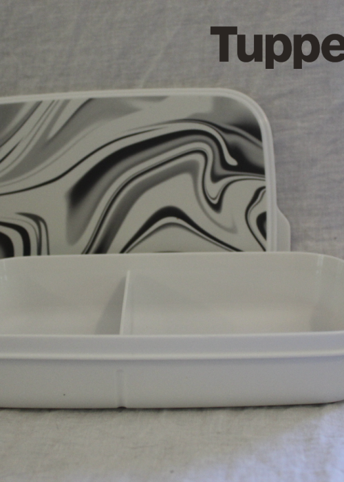 Slimline Luncheon 550ml Marble And White